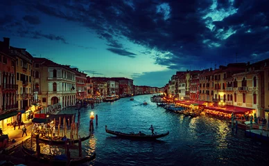 Foto auf Acrylglas Grand Canal in sunset time, Venice, Italy © Iakov Kalinin