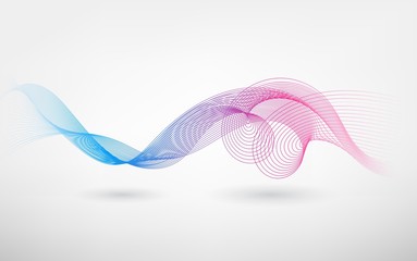 Fototapeta premium Abstract Color blend wave