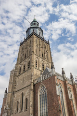 Fototapeta na wymiar St. Walburgis church in the center of Zutphen