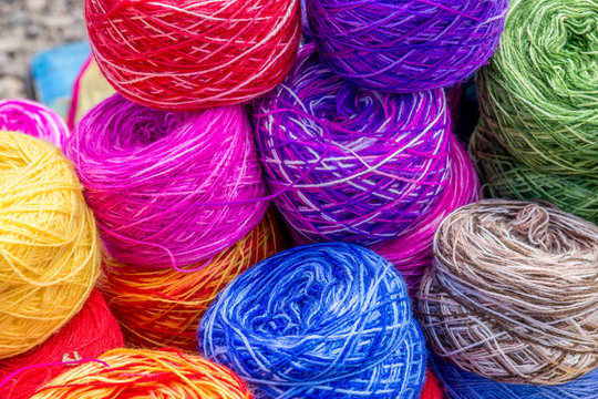 Colorful wool