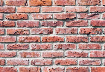 Grunge red brick wall background