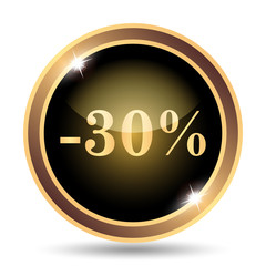 30 percent discount icon