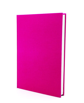 Pink Book Isolated On White Background