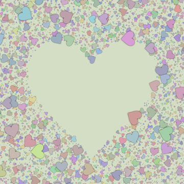 Love heart Valentine shape