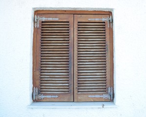 Old wooden window