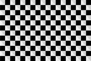 black and white 3D square pattern