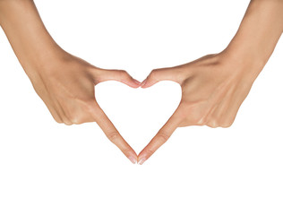 Obraz premium Heart from hands.