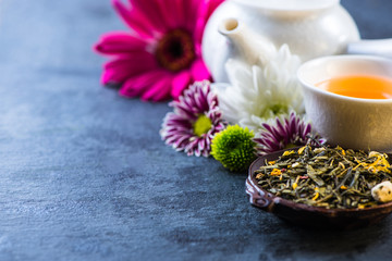 Aromatic tea background