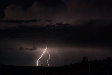 Fototapeta na wymiar Lightning, Weather and Storms