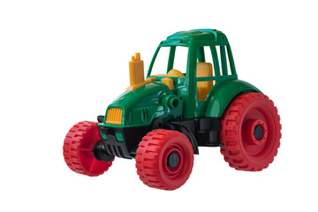 Children's tractor from plastic