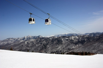 ゴンドラとゲレンデ