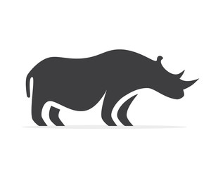 Vector rhino logo or icon