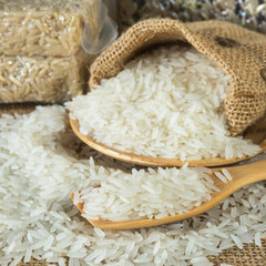 Jasmine rice organics for healthy