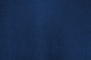 Blue leather texture as background