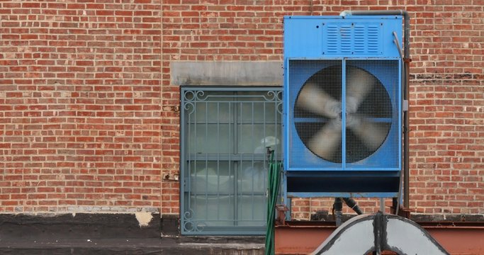 4K Air Conditioning Unit on a Roof Top