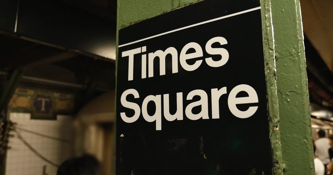 4K Times Square Subway Station