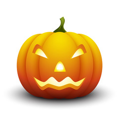 Halloween Pumpkin isolated on white background