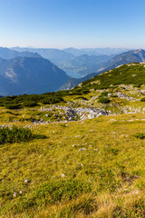 Beautiful Alps view from Dachstein Mountain with 5 Fingers viewing Platform