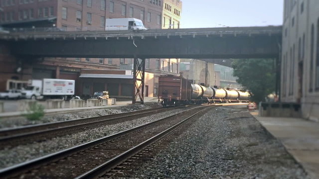 Freight Train Passes By