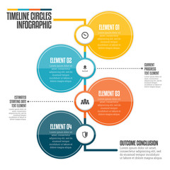 Timeline Circles Infographic