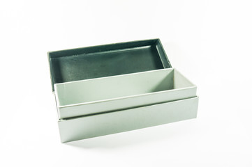 black pen Box isolated on white background