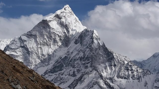 View of Mount Ama Dablam, Everest Region, Nepal.