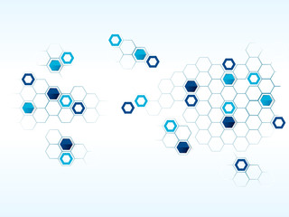 Vector design technology, Network,medical, business background