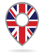 Obraz premium Vector united kingdom gps