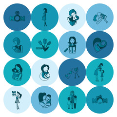 Happy Mothers Day Icons