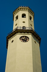 Obraz premium The high bell tower and clock tower.