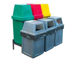 Recycle bin colorful