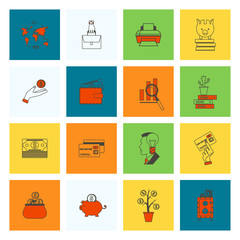 Business and Finance Icon Set