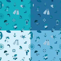 Four Background in Different Colors