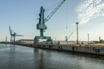 Obraz premium Port cranes