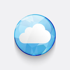 Cloud icon - vector icon design concept