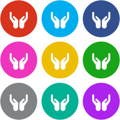 Fototapeta premium Flat Multicolor App Icon