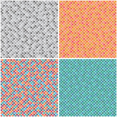 set multicoloured seamless textures