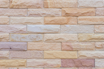 Background of stone wall made with blocks