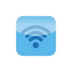 RSS icon isolated on white