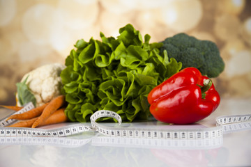 Healthy lifestyle concept, Diet and fitness 