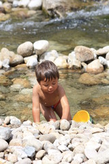 Enfant dans l'eau