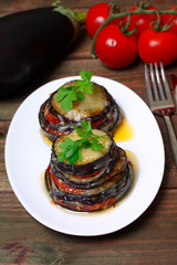 Parmigiana di melanzane: baked eggplant - italy, sicily cousine