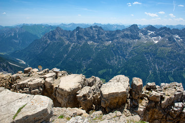 Allgau Alps Mountain Range Scenery