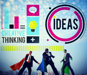 Ideas Creative Thinking Aspirations Mission Concept