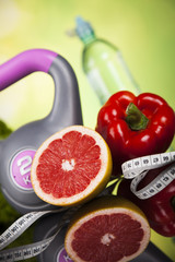 Diet and fitness, vitamin concept