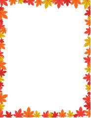 Autumn border design vector illustration
