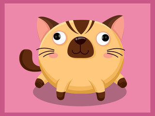Cat cartoon vector