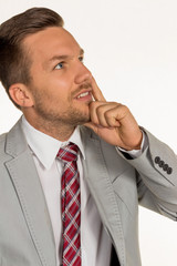 Nachdenklicher Manager