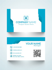 Horizontal business card, name card  or visiting card set.