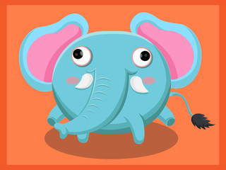 Elephant cartoon vector